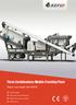 Three Combinations Mobile Crushing Plant