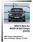 What s New for MY2018 GLC Coupe (C253) Mercedes-Benz Canada. Product Management 2018 GLC Coupe