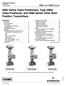 3582 Series Valve Positioners, Type 3582i Valve Positioner, and 3583 Series Valve Stem Position Transmitters