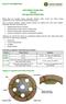 John Deere brake disc versus non-genuine brake disc