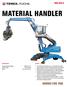 MATERIAL HANDLER MHL320 D. Specifications. Features