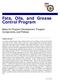 Fats, Oils, and Grease Control Program