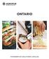 ONTARIO FOODSERVICE SOLUTIONS CATALOG