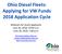 Ohio Diesel Fleets: Applying for VW Funds 2018 Application Cycle