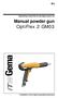 Manual powder gun OptiFlex 2 GM03