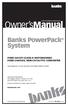Owner smanual. Banks PowerPack System FORD 460 EFI CLASS-A MOTORHOMES FORD CHASSIS, NON-CATALYTIC CONVERTER. with Installation Instructions