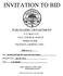 INVITATION TO BID PURCHASING DEPARTMENT P. O. BOX E. CENTRAL AVENUE THIRD FLOOR VALDOSTA, GEORGIA 31601