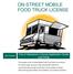 ON-STREET MOBILE FOOD TRUCK LICENSE