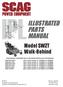 IPL ILLUSTRATED PARTS MANUAL. Model SWZT Walk-Behind. with a serial number of K to K Part No Printed 12/13 Printed in USA