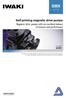 SMX. Self-priming magnetic drive pumps Magnetic drive pumps with an excellent balance of features and performance GFRPP