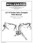 LX115 Timber Talon Grapple Parts Manual