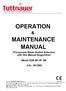 OPERATION. MAINTENANCE MANUAL Pre-vacuum Steam Heated Autoclave with One Manual Hinged Door