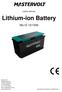 Lithium-ion Battery MLI-E 12/1200 USERS MANUAL