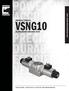 VSNG10 - SOLENOID OPERATED DIRECTIONAL VALVES