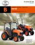 B B3150 KUBOTA DIESEL TRACTOR. The newly designed B50 Series tractors bring versatility, power and comfort to tough jobs.