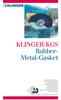 KLINGER-KGS Rubber- Metal-Gasket