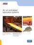 Air-oil centralized lubrication systems
