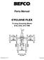 BEFCO. Parts Manual CYCLONE FLEX. Tri-wing Grooming Mower 212, 215, Manual B July 2000