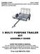 3 MULTI PURPOSE TRAILER KIT ASSEMBLY GUIDE. Free Call