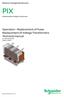 PIX. Operation - Replacement of Fuses Replacement of Voltage Transformers Technical manual. Medium Voltage Distribution