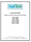 System Startup Manual. SeptiTech Wastewater Pretreatment System Models: