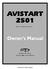 AviStart 2501 Owner's Manual