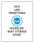 2014 LAKE MINNETONKA SHORELINE BOAT STORAGE COUNT