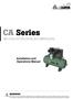 CA Series TWO STAGE RECIPROCATING AIR COMPRESSORS