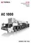 AC 1000 AC USt capacity class All terrain crane Datasheet imperial