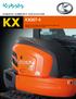 KX KX Superior 5-ton compact excavator with the right power and flexibility for most all of your needs.