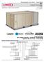 Landmark Rooftop Units 60 HZ PRODUCT SPECIFICATIONS