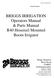 BRIGGS IRRIGATION Operators Manual & Parts Manual R40 Hosereel Mounted Boom Irrigator