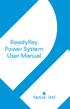 ReadyPay tm Power System User Manual