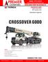 CROSSOVER Datasheet imperial. Boom Truck Crane 60T capacity class. Features