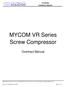 MYCOM VR Series Screw Compressor