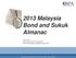 2013 Malaysia Bond and Sukuk Almanac