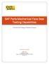 SAP Parts-Mechanical Face Seal Testing Capabilities