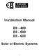 Installation Manual E8-400 E8-500 E Solar or Electric Systems