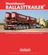 Nooteboom BALLASTTRAILER. For the transport of crane ballast and heavy loads. T r e n d s e t t e r s i n T r a i l e r s