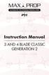 Instruction Manual 3 AND 4 BLADE CLASSIC GENERATION 2