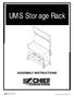 UMS Storage Rack ASSEMBLY INSTRUCTIONS Chief Automotive Systems, Inc.