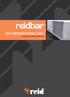 reidbar DESIGN GUIDE STEEL COMPONENTS PRODUCT RANGE SPECIFICATION & INSTALLATION GUIDE Contents