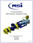 Technical Manual MSI Hydraulic Adjustable Choke