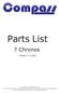 Parts List. 7 Chronos. Version 1.1/2014
