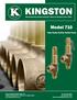 KINGSTON. Model 710. Side Outlet Safety Relief Valve. Manufacturing reliable industrial valves for industry since 1908.