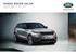 RANGE ROVER VELAR SPECIFICATION AND PRICE GUIDE AUGUST 2018