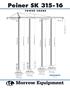 Peiner SK T O W E R C R A N E. TS 212 (S 35) tower sections. 5.9m. tower section. 5.9m