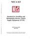 NECA 413 Standard for Installing and Maintaining Electric Vehicle Supply Equipment (EVSE) ANSI Canvass Draft June 2018