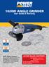 1020W angle grinder. User Guide & Warranty AFTER SALES SUPPORT