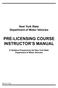 PRE-LICENSING COURSE INSTRUCTOR S MANUAL